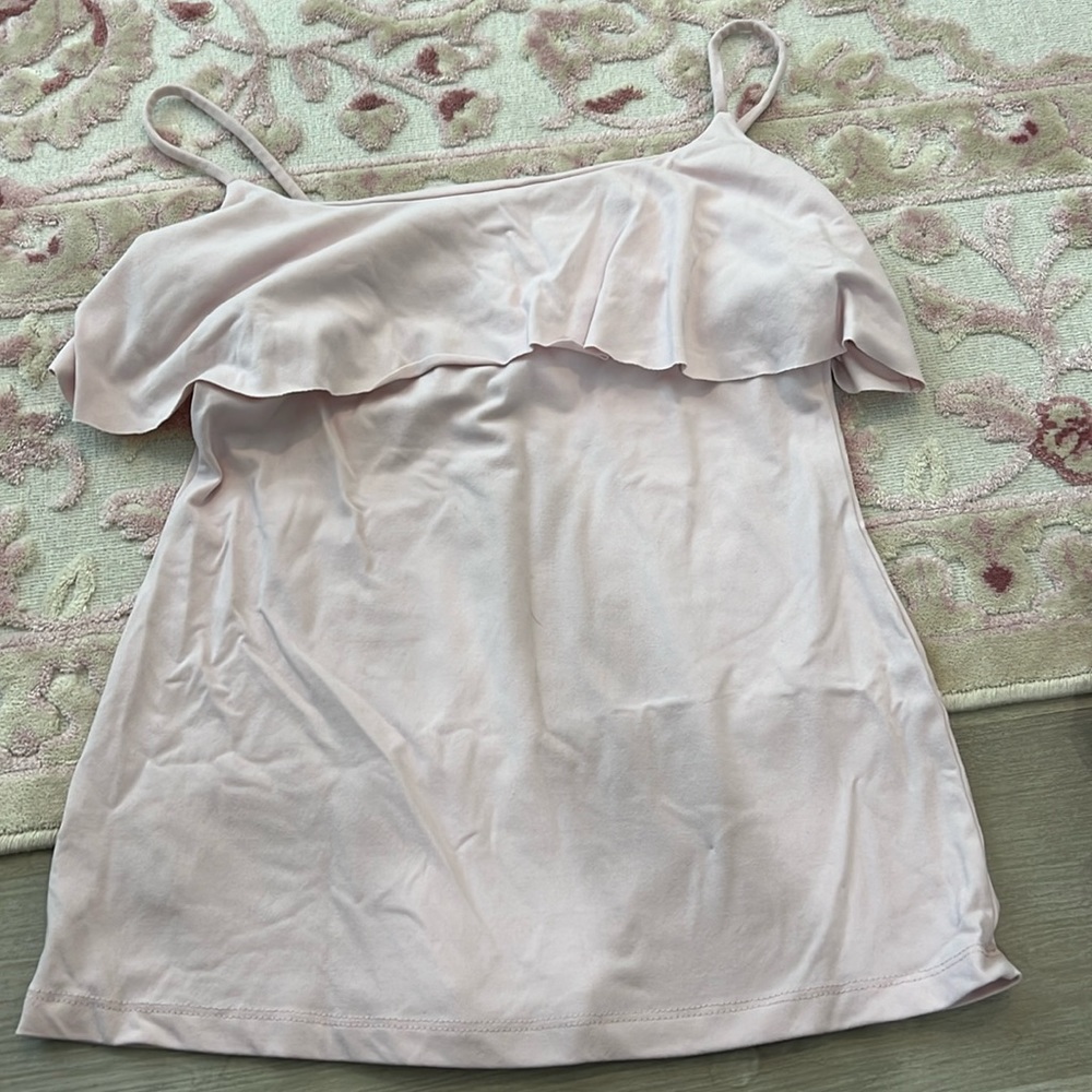 Ruffled Susana Monaco spaghetti strap